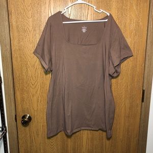 Torrid Plus Size Tan Woman’s Basic Plain Casual Shirt Size 6X